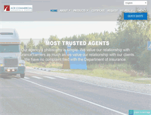 Tablet Screenshot of acetruckinginsurance.com
